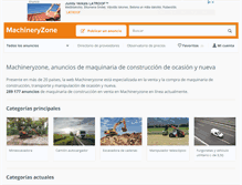 Tablet Screenshot of machineryzone.es